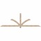 Ekena Millwork Redmond Smooth Timber Gable Bracket, Douglas Fir, 96"W x 32"H x 3 1/2"D x 3 1/2"F, 8/12 Pitch GBW096X32X0404RED00SDF - alternate 1